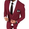 Trajes para hombres Blazers Beige Esmoquin de boda Slim Fit Un botón para hombres Traje de novio personalizado Tres piezas Trajes masculinos formales para fiesta de graduación Chaqueta Pantalones Chaleco 230915