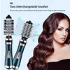Hair Curlers Straighteners Dryers One Step Blower Brush Rotating Dryer Blow Air Comb 3 In 1 Straightening Curling Iron 0918