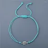 Charm Armbänder YIZIZAI Kreative Retro Kaktus Paar Armband Für Frauen Männer Geflochtenes Seil Push-Pull String Geschenke Drop