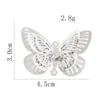Dekoracyjne figurki 2pcs 3D Butterfly Rhinestones DIY Osobowość Krzyże wiatrowe kryształowe akcesoria domowe wiszące odstraszanie ogrodu ptaka