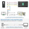 Dörrklockor Wired Video Intercom For Home Outdoor Door Phone With Screen 7 Inch Monitor Street Doorbell RFID Call Panel Open Electric Lock HKD230918