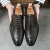 Business Men Ubieraj buty plus size 38-48 Eleganckie rozłam skórzane buty dla mężczyzn Formalne buty społeczne Oxfords dla chłopców na imprezie buty