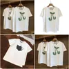 Homens camisetas Animal Imprimir Homens e Mulheres de Manga Curta T-shirt de Verão Moda Simples Preto Branco Top Casual Tees Ao Ar Livre Solto Cl Dhefh
