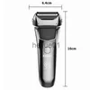 Electric Shavers Washable Wet Dry Electric Shaver Men LCD Display Razor Rechargeable Beard Trimmer Bald Head 3-blade Shaving Machine System x0918
