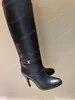 Saint Women Kate Chateau 30 сапоги роскошного дизайнера Diane Grained Boots Высококачественные кожаные длинные сапоги Martin Размер 35-41