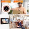 Campainhas Elecpow Novo 1080P Smart Home Peephole Campainha Câmera Visor de porta 4,5 polegadas PIR Monitor de detecção de movimento de visão noturna infravermelha HKD230918