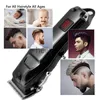 Rasoirs électriques Tondeuse à cheveux réglable originale Tondeuse à cheveux professionnelle pour hommes Machine de coupe de cheveux électrique Batterie au lithium rechargeable x0918