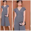 Women's Jumpsuits Rompers Set jumsuit Mezzanine Tube Wide Sleeve Fairies With Very Beautiful Waist Bow Thick Sand Elastic Material size 45-65kg-JNO L230918
