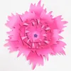 Dekorativa blommor 2023 Mix Pink Red Giant Paper 9st 5 lämnar Artificial Wedding Event Bakgrundsbord Deco Baby Nursery Dusch