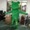 Performance Green Frog Mascot Costumes Cartoon Character Outfit Suit Carnival Unisex vuxna storlek Halloween Jul fancy Party Carnival Dress Suits