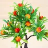 Kwiaty dekoracyjne sztuczna roślina bonsai symulowana małe drzewo furity ozdoby Ozdoby domowe dekoracja pokoju ogrodowego