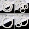 Decoratieve Bloemen 6 Stuks Witte Rotan Ring Ringen Diy Guirlande Land Decor Krans Frame Cirkels Huwelijksceremonie Decoraties