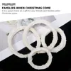 Decoratieve Bloemen 6 Stuks Witte Rotan Ring Ringen Diy Guirlande Land Decor Krans Frame Cirkels Huwelijksceremonie Decoraties