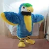 2019 Costume da mascotte di uccello pappagallo adulto di fabbrica di sconto con un mini ventilatore all'interno della testa280f