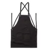 Arbetsförkläde Canvas Tool Pockets bakre remmar justerbara för grillvedverk för kvinnlig man förkläde Hållbar 27x34 tum TB 201247I