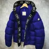Winter Men Down Jackets Designer Downs Luxury Classic Women Fashion Hip Hop Cap Pattern Print Coats Outdoor Warm Casual3wn6