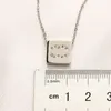 Modische Anhänger-Halsketten, Charm-Designer-Schmuck, versilberte Halskette für Frauen, Geschenk, beliebte Marke, Brief, gut, schönes Weihnachtsgeschenk, Schmuck