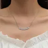 Kettingen Toal Is 1.3ct Ronde Cut 3mm Moissanite Ketting Voor Vrouw Met Certificaat Massief Zilver 925 Trend Sieraden ketting