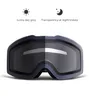 Skidglasögon Rockbros Pochromic Ski Goggles Anti-dimma dubbelskikt Snowboard Glasögon Windproof Winter Snow Ski Eyewear Motor Ski Solglasögon 230918