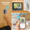 Sonnettes 4,3 pouces 1080P Wifi sans fil vidéo sonnette caméra Tuya Smart Home appartement Wifi judas visuel sonnette de porte pour la maison HKD230918