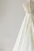 French A-Line Wedding Dresses Deep V Satin Simple Hepburn Style Backless tight bodice Bohemian retro charming RL1098