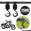 Andra vårdrengöringsverktyg Motorcykelstybar förvaringskrok Scooter Lage Bag Hanger Motorcykel Hjälm Claw Holder Gadget Drop Delivery Dhuke