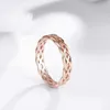 Wedding Rings TIGRADE 925 Sterling Silver Ring Women Celtic Knot Wedding Band High Polish Classic Stackable Simple Rings Sale 230918