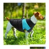 Hundkläder Autumn Winter Warm Waistcoat Pet Dogs västar Rockar med kopplar ringar kläder husdjur leveranser släpp leverans hem trädgård dh5wy