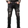 jeans male New fashion robins hole jeans pants men Trousers straight pants designer high quality315Z