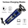 Electric Shavers 4 in 1 Electric Shaver 3D Floating Cutters USB Fast Charge Shaving Razor Machine for Men Blades Portable Beard Trimmer Clipper x0918