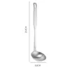 Colheres Long Handle Sopa Colher Coador Potenciômetro de Aço Inoxidável Ramen Concha Coreano Macarrão Colher Cozinha Utensílios de Cozinha