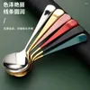 Spoons 304 Stainless Steel Cutlery Household Korean Style Long Handled Spoon