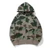 Camo sweatshirt met capuchon en rits, jersey met capuchon, herenmaat M-XXXL