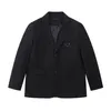 2023 blazer per uomo classico cappotti da lavoro firmati giacche Primavera e autunno nuovo ricamo distintivo in metallo triangolo Allentato comodo V-317k