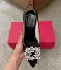 new shoes snowflake diamond buckle low pointed shallow mouth single shoes female celebrity style sexy high heel wedding