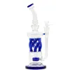 Bong in vetro inebrianti Recycler Bong Sidecar unici Narghilè Tubi dell'acqua Soffione Perc Percolatore Olio Dab Rigs Giunto da 14 mm con ciotola