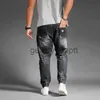 Herrbyxor plus storlek rippade jeans män byxor denim mode trendiga cowboy stor storlek 46 48 J230918