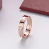 High Quality love ring V gold 18K will never fade ring official reproductions With counter box couple rings exquisite gift B0011