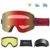 Skibrille Skibrille OTG Snowboardbrille für Männer Frauen mit gelber Linse UV400-Schutz Antibeschlag-Skibrille Erwachsene Schneebrille 230918