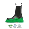 Designer-Stiefel für Damen, Reifenstiefeletten, Knöchel-Chelsea-Stiefel, pflanzlich gegerbtes Leder, hohe Martin-Männer, schwarze Camping-Plattform, Bonbonfarbe, PVC, Wellengummi, Outthick-Sole-Schuhe