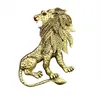 ピンブローチI-Remiel Antique Animal Lion Brooch Pin Mens Suit Shirt Collar Accessories Lapel Badge and Dress1 Drop Delivery Jewelry dhlzf