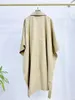 Kvinnors dike rockar Beige överdimensionerade lösa silhuett Bat Coat 2023 Fall Simple Design Cape Wind Single-Breasted Long