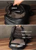 Рюкзак высокого качества, модный рюкзак из натуральной кожи, мужской рюкзак, школьная сумка, рюкзак, повседневный мужской рюкзак, большой рюкзак, черный 230918