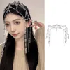 Pinces à cheveux gland perle goutte d'eau-tête chaîne chapeaux cristal front bandeau mariage mariée casque fée bijoux