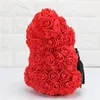 Fleurs décoratives 38 cm grand ours en peluche de Rose artificielle PE pour petite amie saint valentin mariage cadeau de noël décoration de la maison