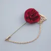 Bröllopsblommor wifelai-a handgjorda brudgummen brudgummen boutonniere mäns kostym lapel pin prom corsage ceremony blommor brosch xh1327y