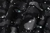 Дизайнерская толстовка с двойной кепкой Толстовки на молнии с акулой Светоотражающие женские толстовки свитера с капюшоном большого размера Цвет камуфляжа Широкие толстовки с двойной кепкой на молнии с вышивкой