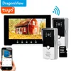 Dzwonki do drzwi Dragonsview dotykowy ekran dotykowy Wi -Fi bezprzewodowe wideo domofonowe drzwi do drzwi System dzwonków do drzwi 1080p wykrywanie ruchu RainProof Night HKD230918