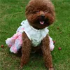 Odzież dla psa sukienka letnie kota ubrania szczeniąt mały pet ubrania tutu yorkie pomeranian shih tzu maltański kostium pudla