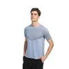 LUU T-shirt Abbigliamento T-shirt tuta sportiva T-shirt ad asciugatura rapida da uomo Running Fitness Top tinta unita mezza manica slim fit J232Y